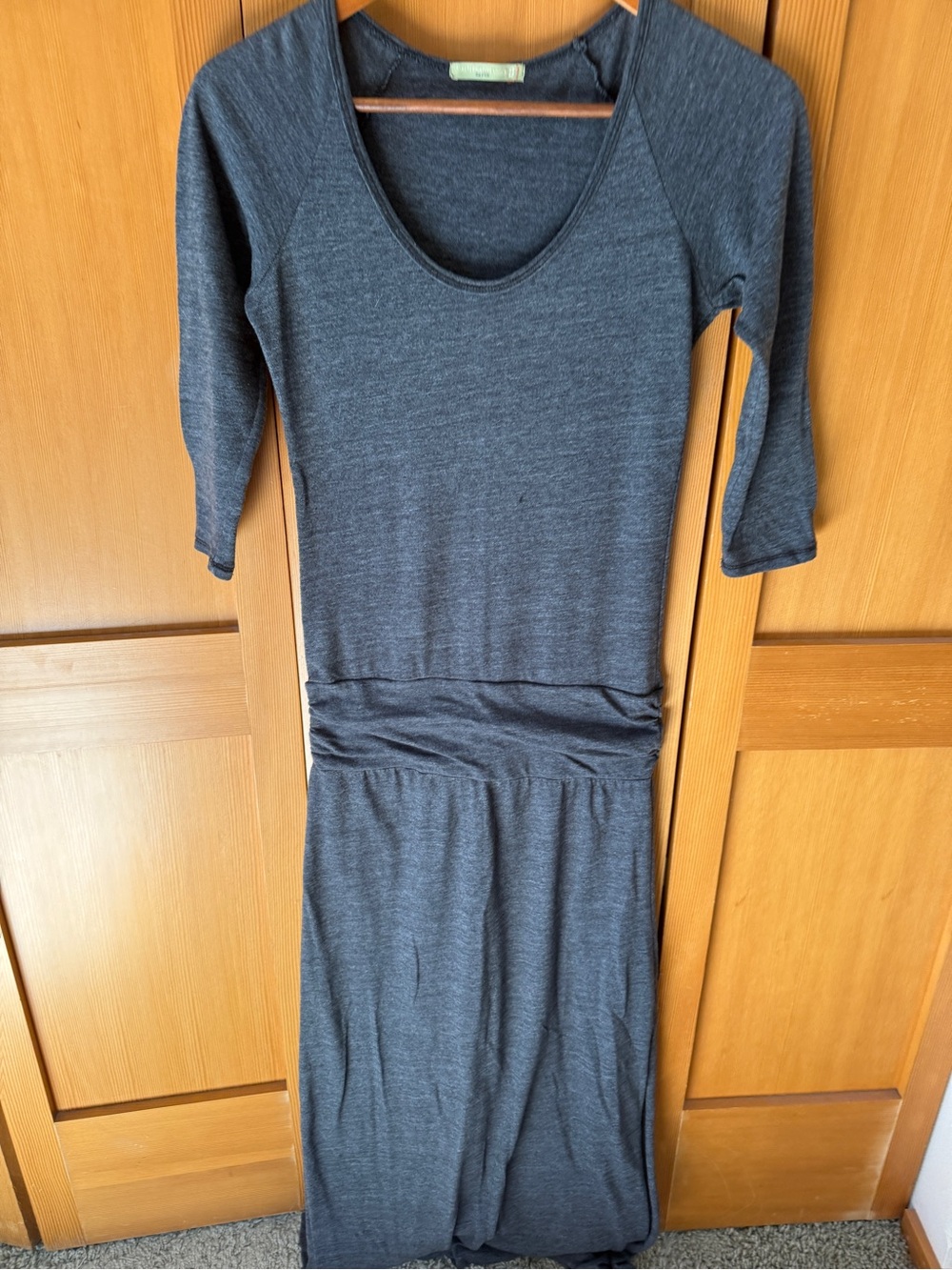 Alternative Women's Charcoal Scoop Neck Maxi Dress